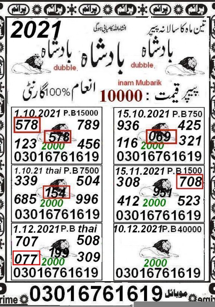 40000 Premium Prize Bond Guess Papers 2021 (2)