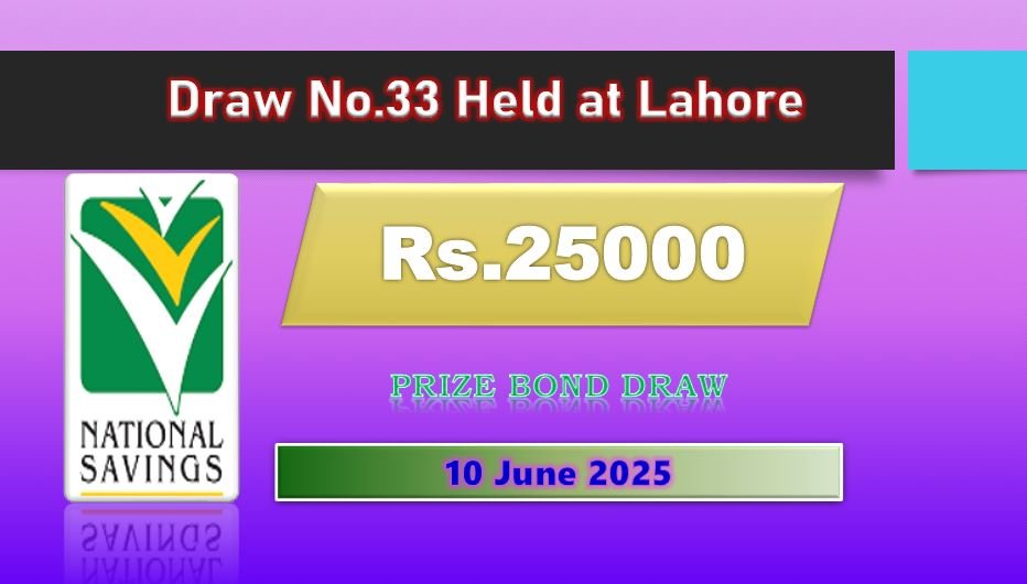 Rs. 25000 Prize Bond 10 June 2025 Result Draw No. 18 List Lahore