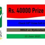 Rs. 40000 Prize Bond 10 June 2025